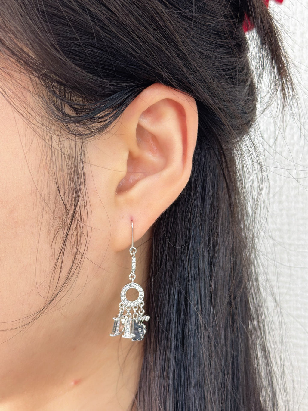 Dior Letters D-I-O-R Charm Dangle Earrings