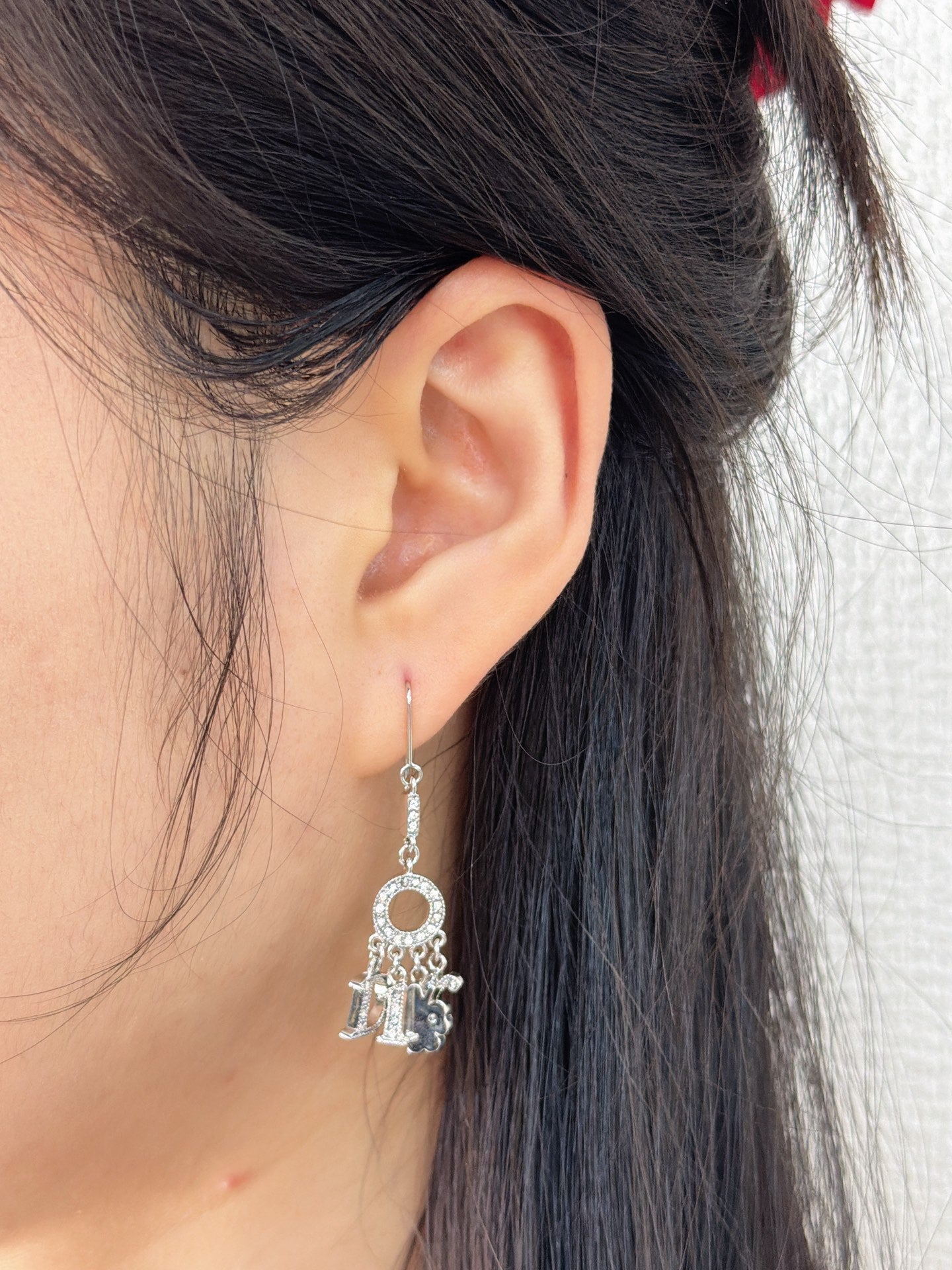 Dior Letters D-I-O-R Charm Dangle Earrings