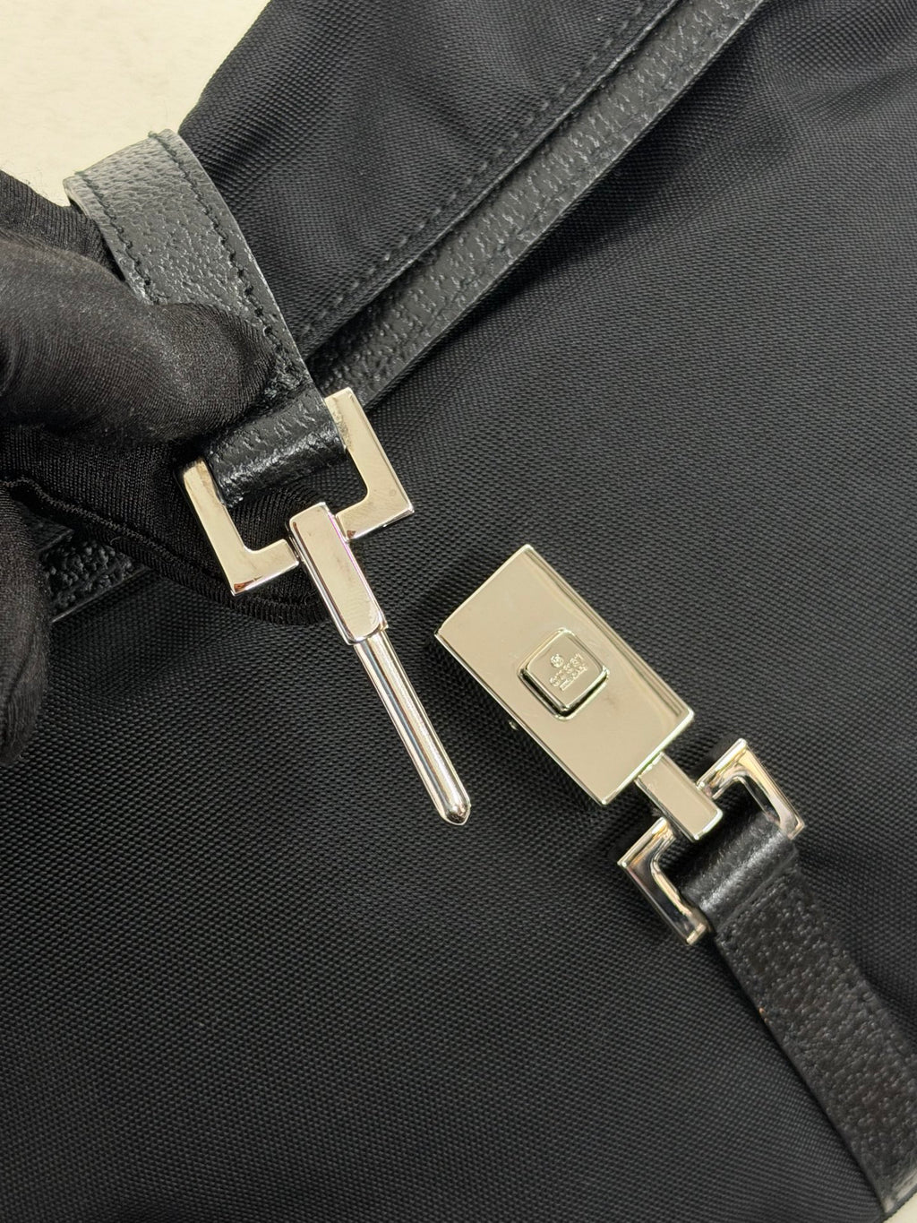Gucci Nylon Jackie Foldover Bag