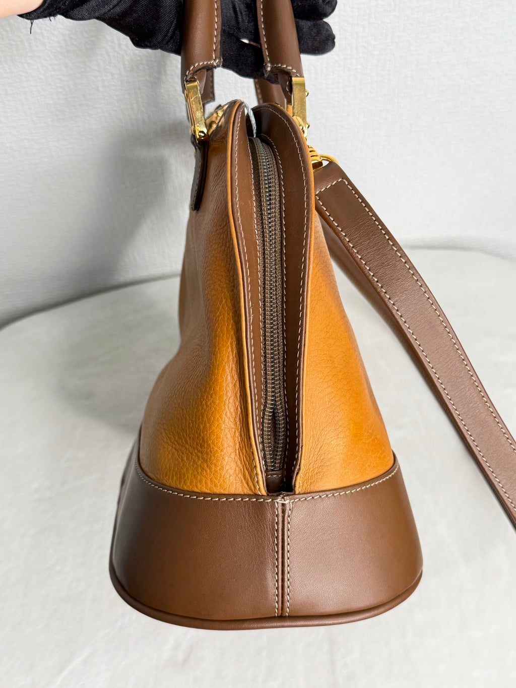Loewe Anagram Leather Bugatti Handbag