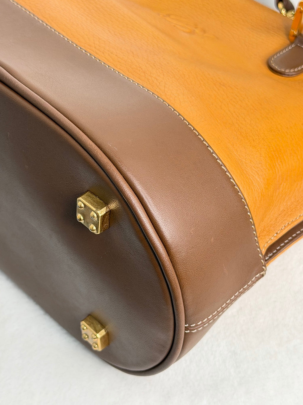 Loewe Anagram Leather Bugatti Handbag