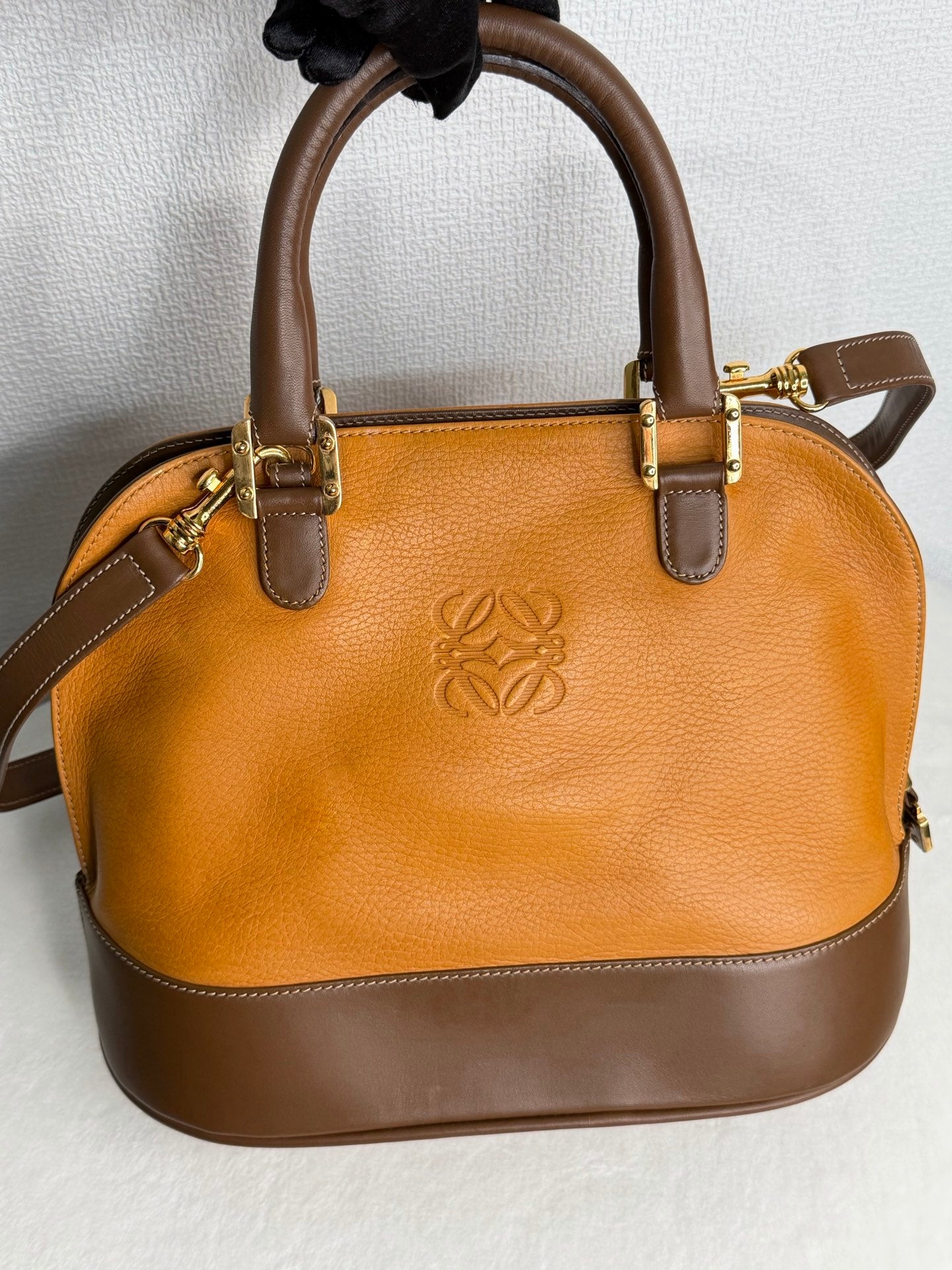 Loewe Anagram Leather Bugatti Handbag