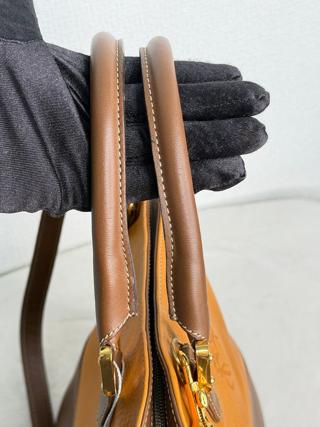 Loewe Anagram Leather Bugatti Handbag