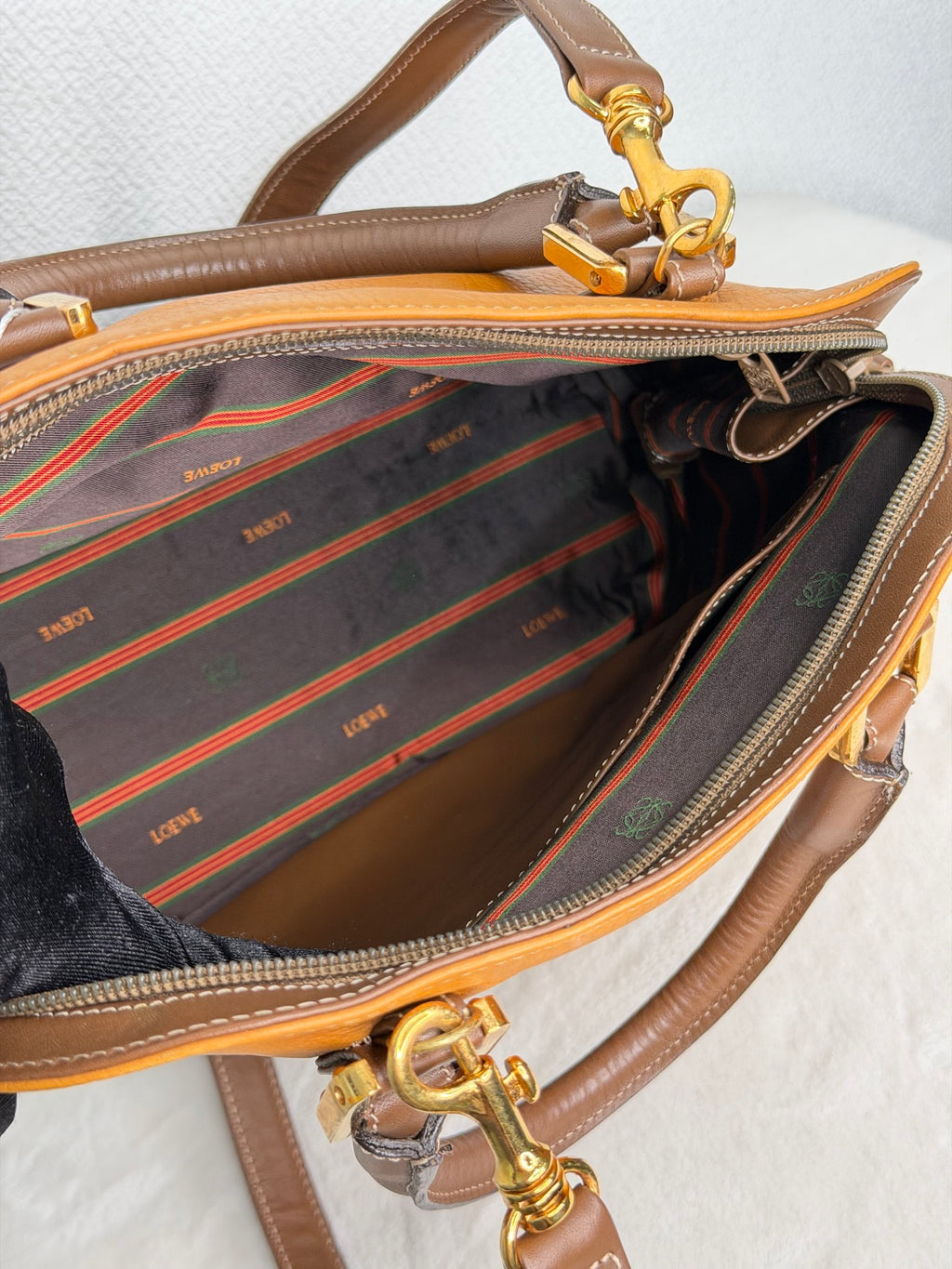 Loewe Anagram Leather Bugatti Handbag