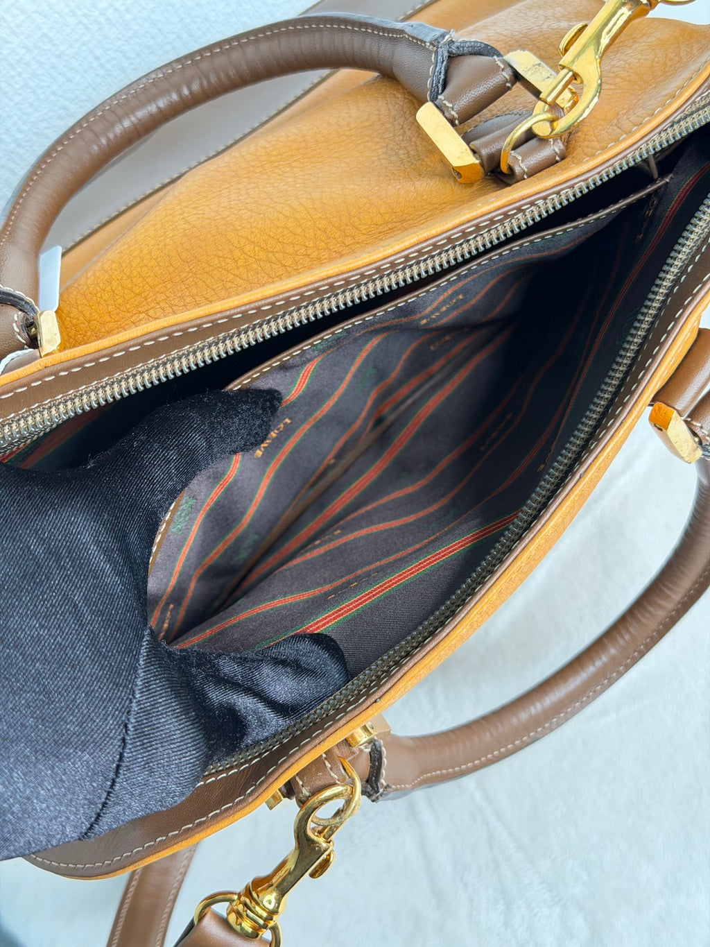 Loewe Anagram Leather Bugatti Handbag