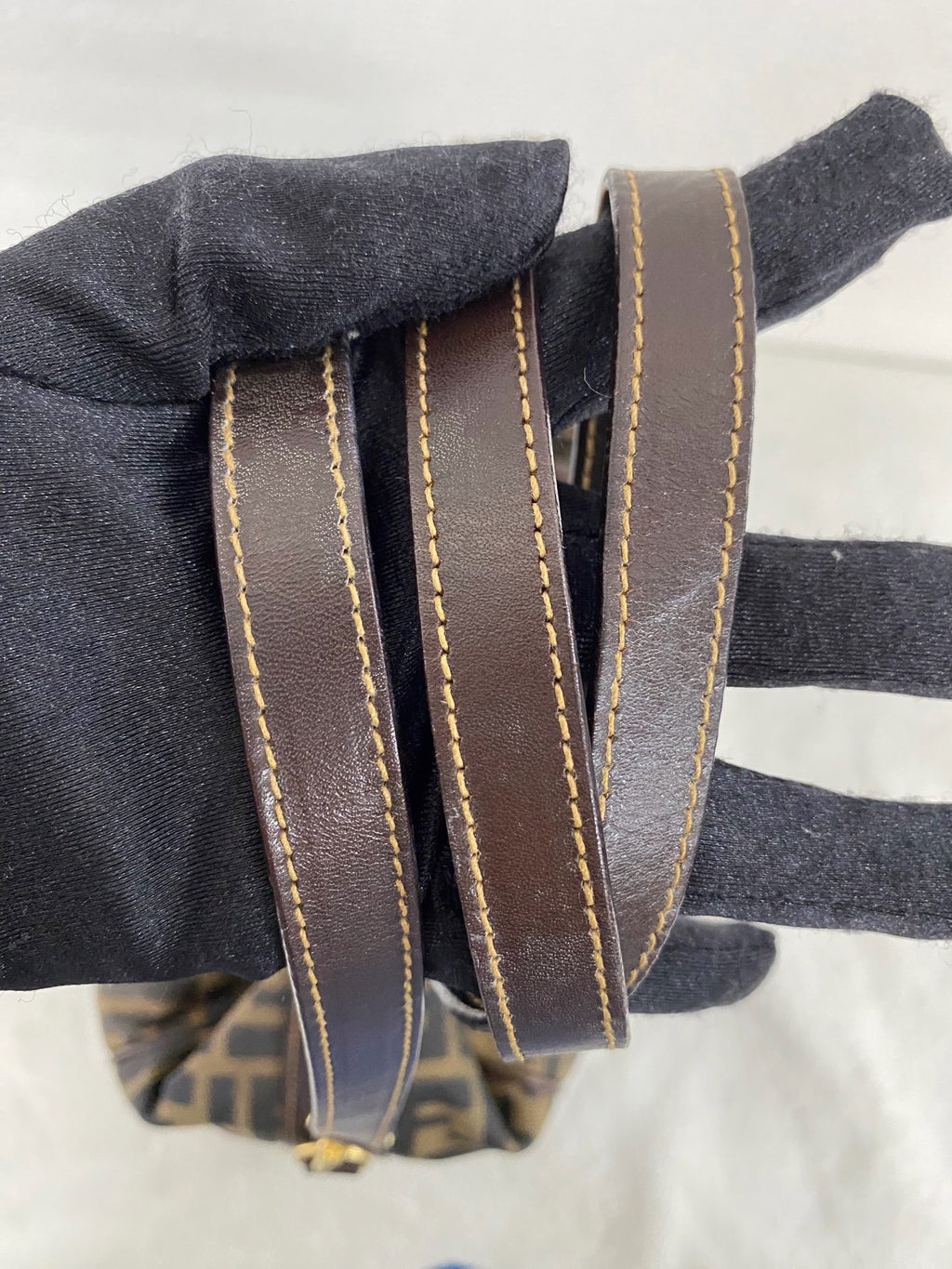 Fendi Zucca Canvas Boston Bag