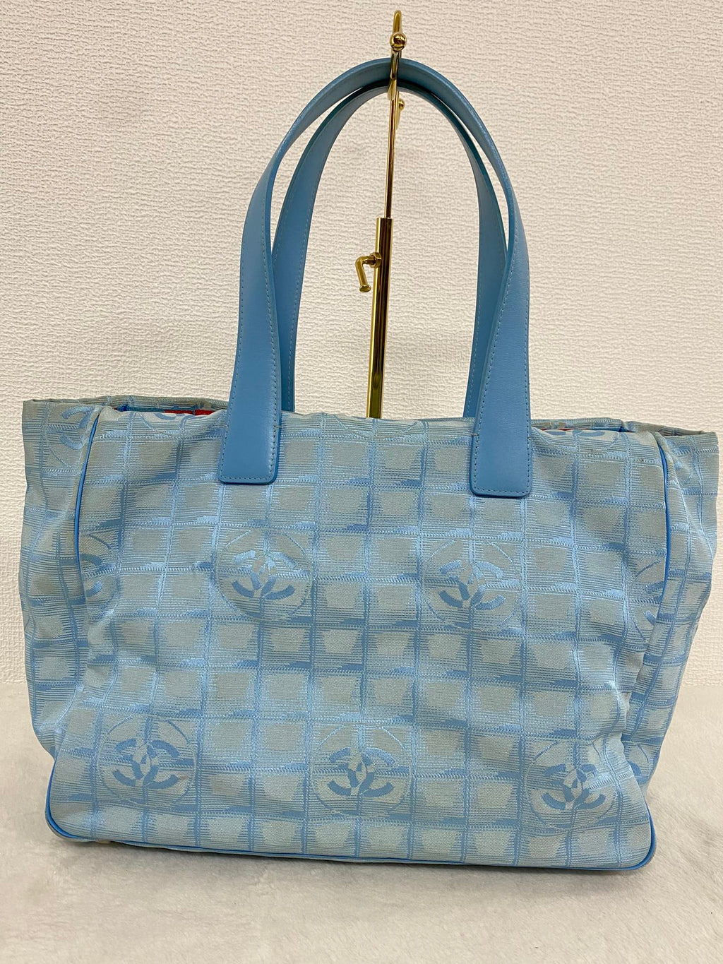 Chanel New Travel Line Tote MM Light Blue