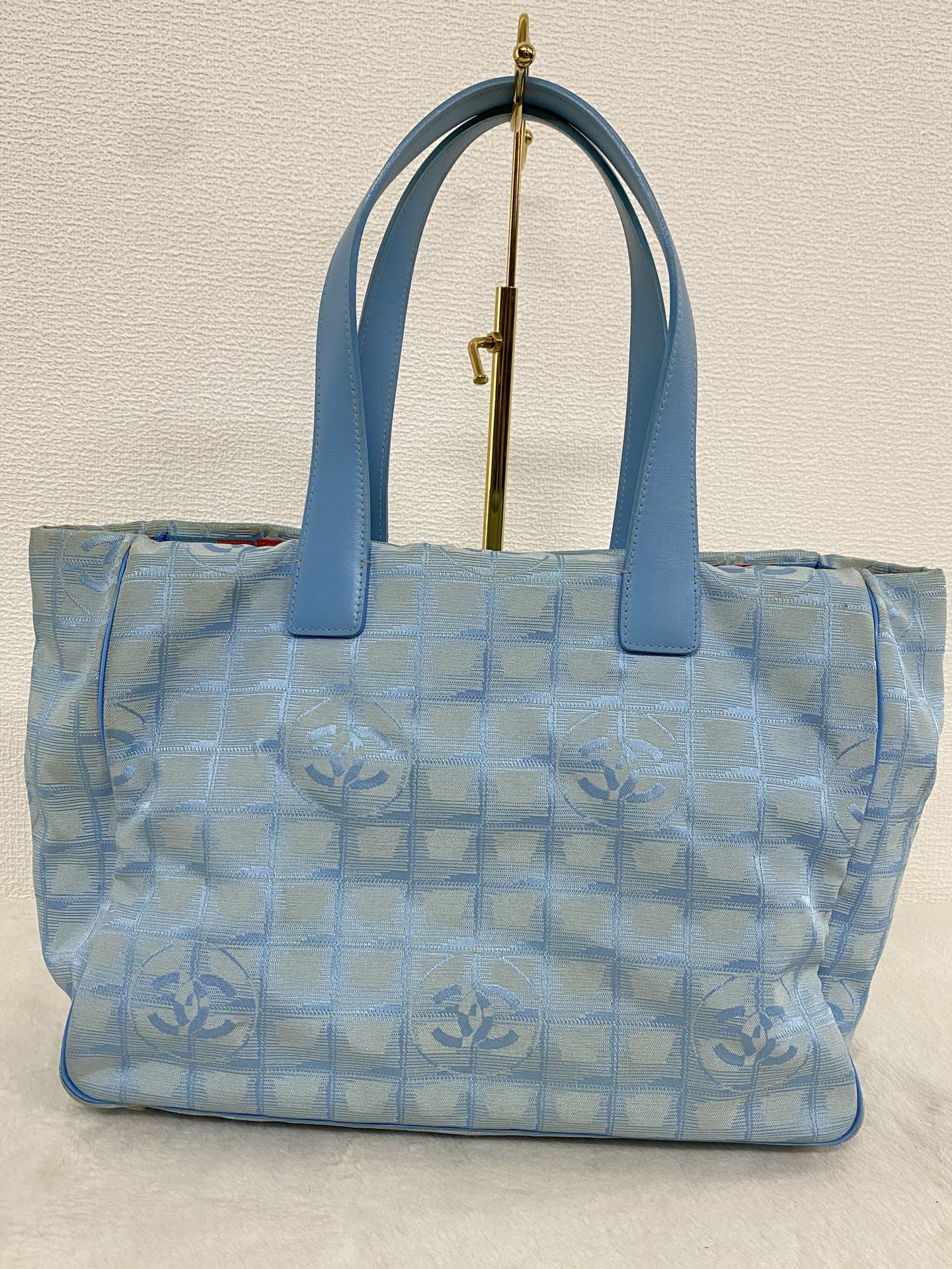 Chanel New Travel Line Tote MM Light Blue