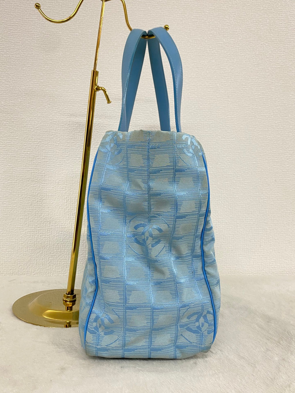 Chanel New Travel Line Tote MM Light Blue