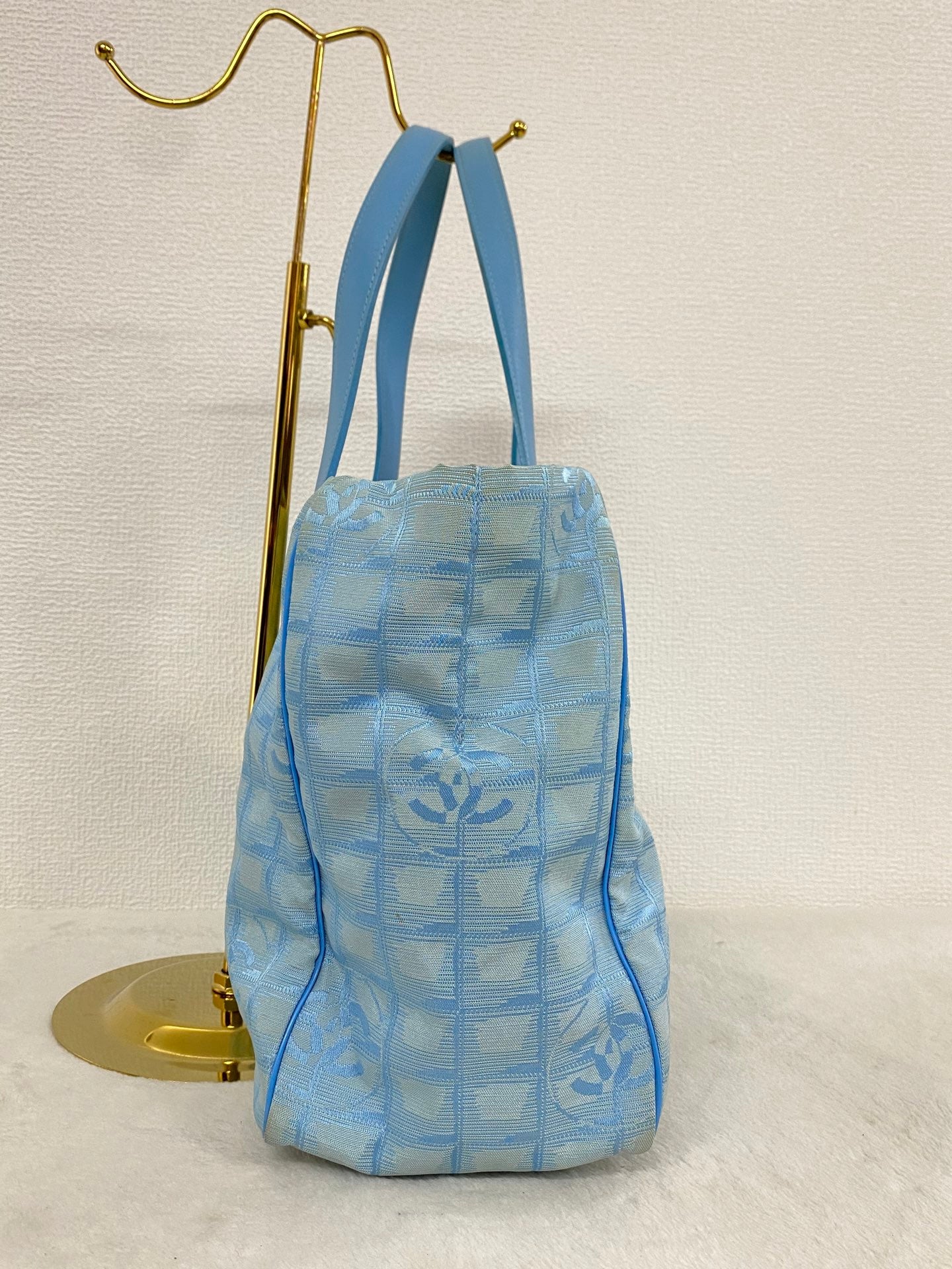 Chanel New Travel Line Tote MM Light Blue