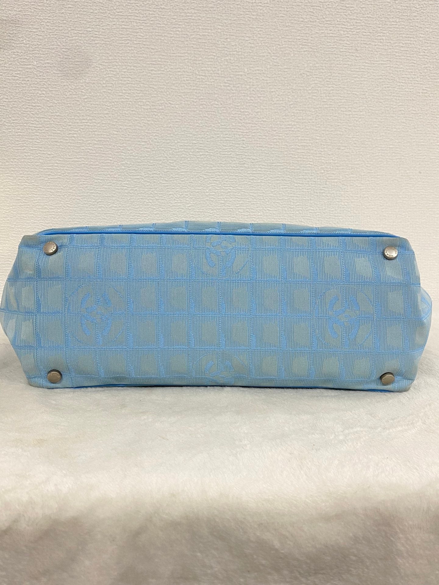 Chanel New Travel Line Tote MM Light Blue