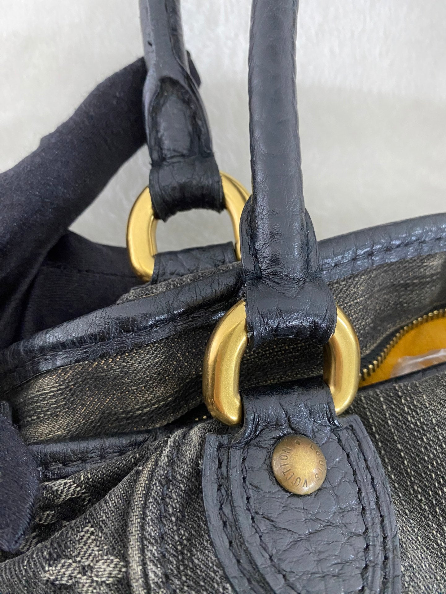Louis Vuitton Neo Cabby MM Monogram Denim Noir