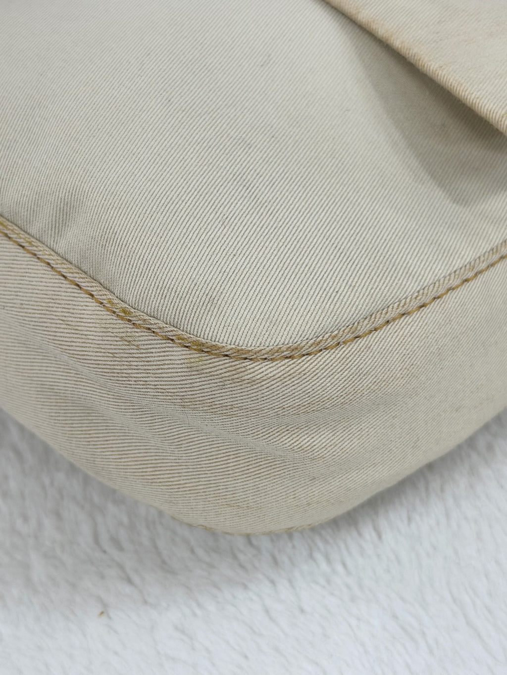Fendi Canvas Mamma Baguette Shoulder Bag
