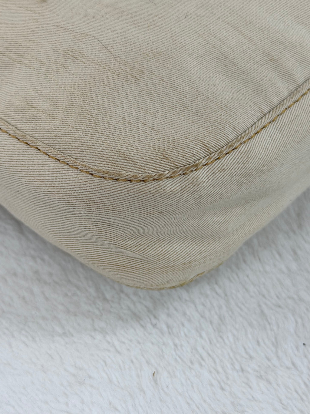 Fendi Canvas Mamma Baguette Shoulder Bag