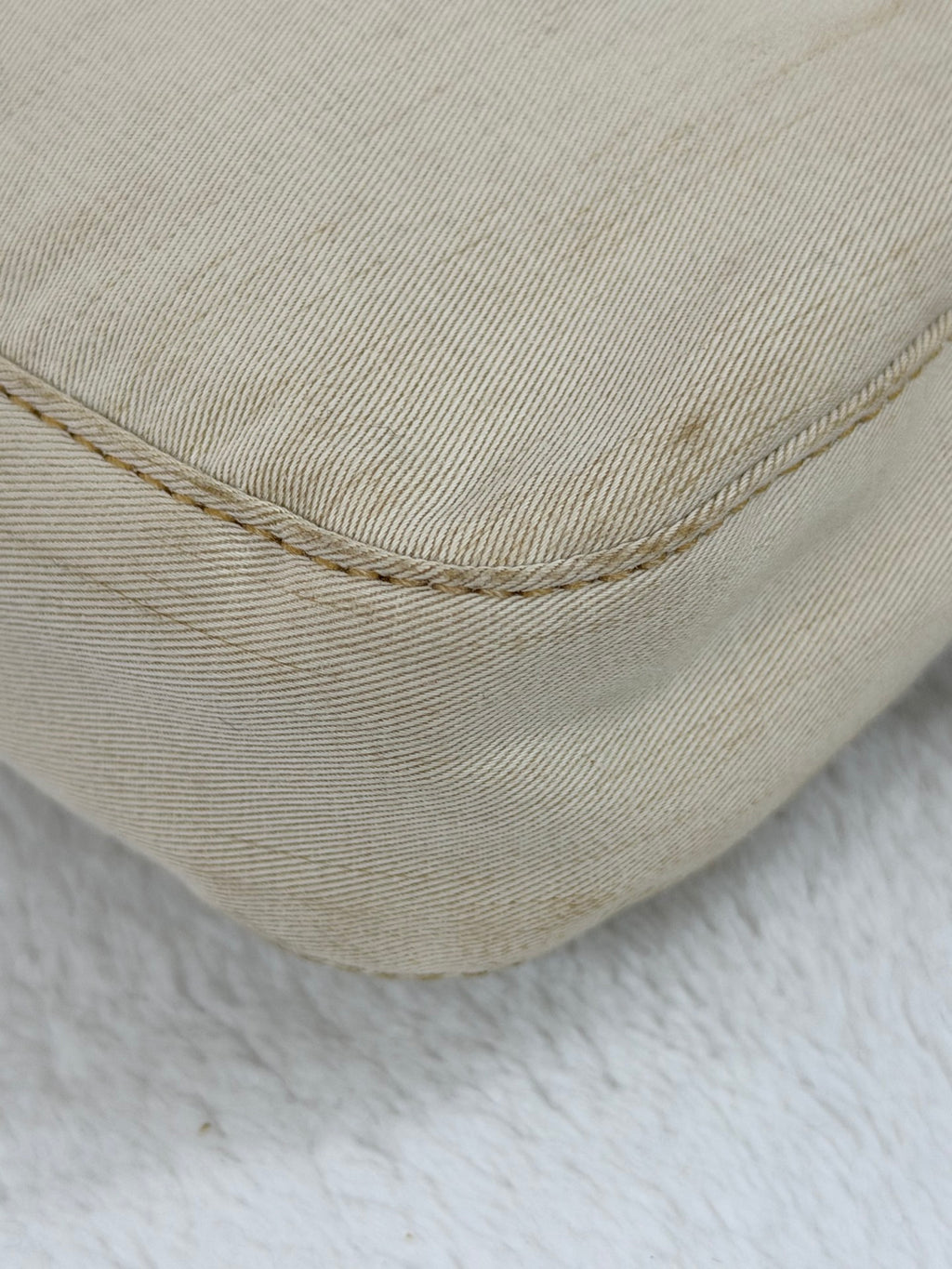 Fendi Canvas Mamma Baguette Shoulder Bag
