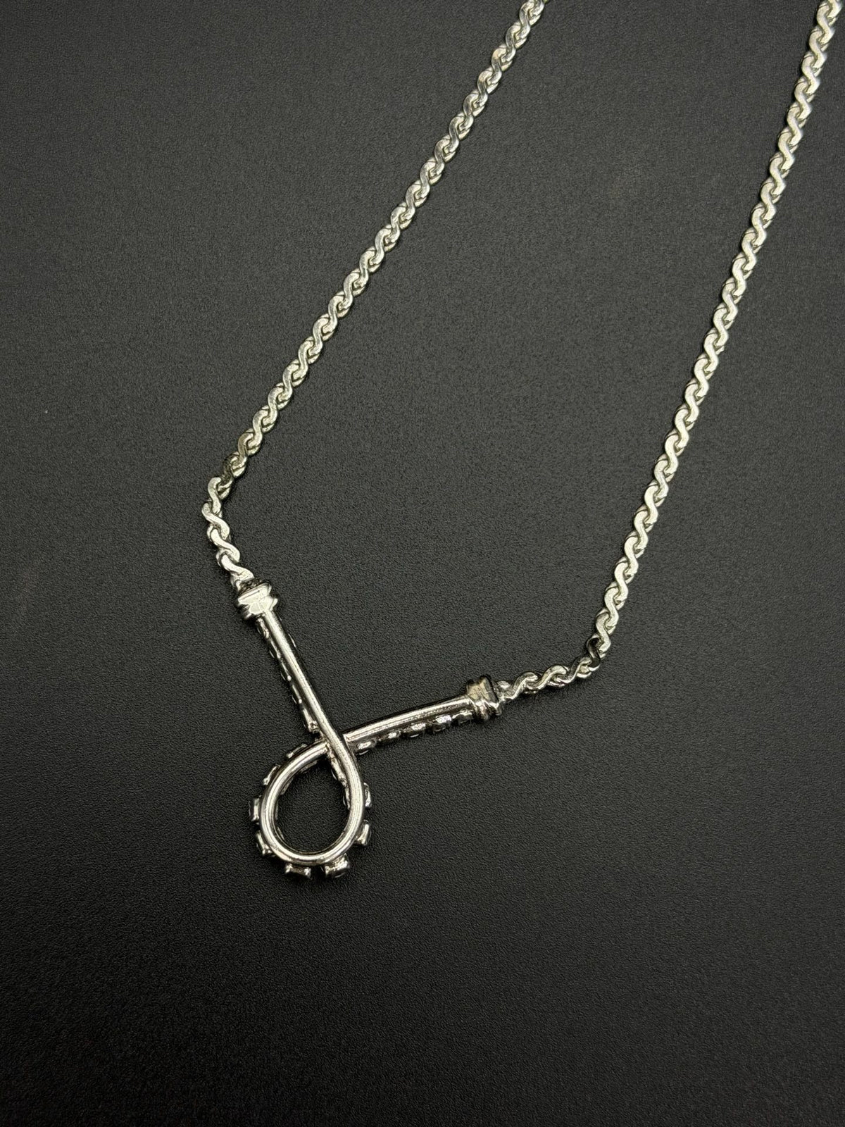 Christian Dior Vintage Crystal Silver Tone Necklace