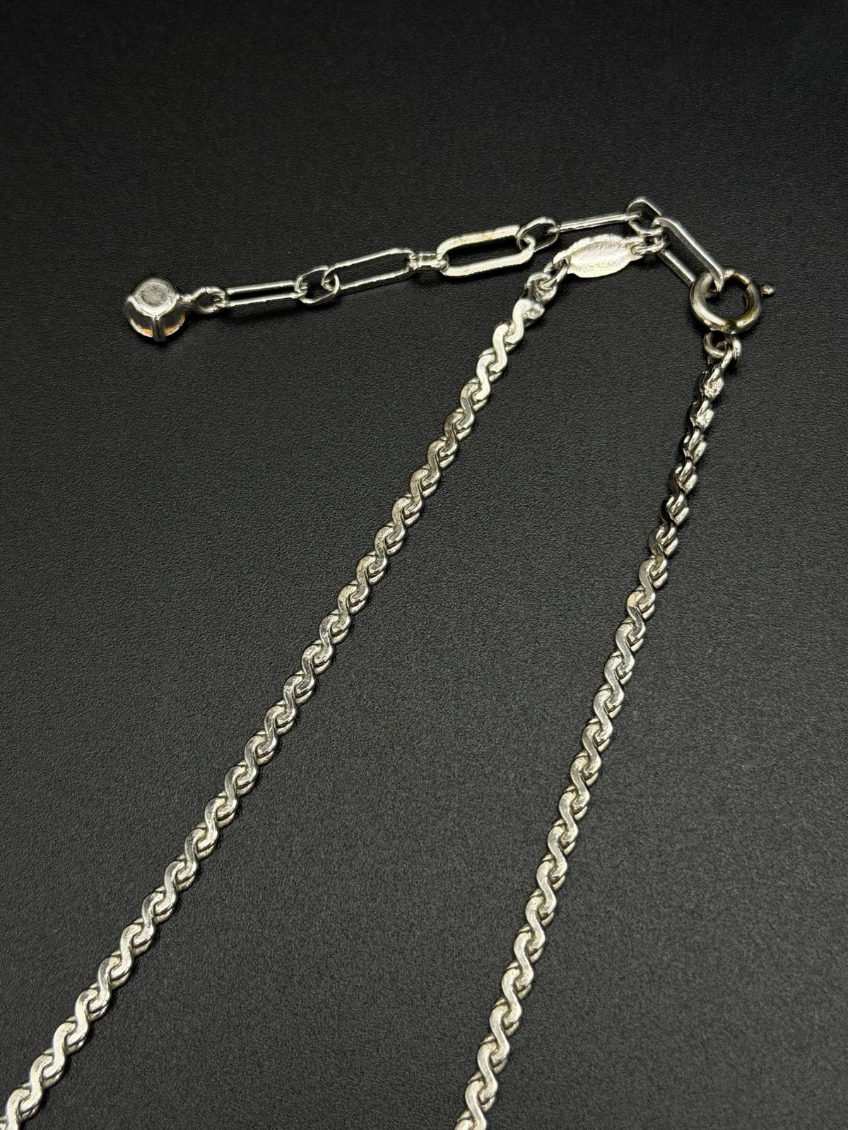 Christian Dior Vintage Crystal Silver Tone Necklace