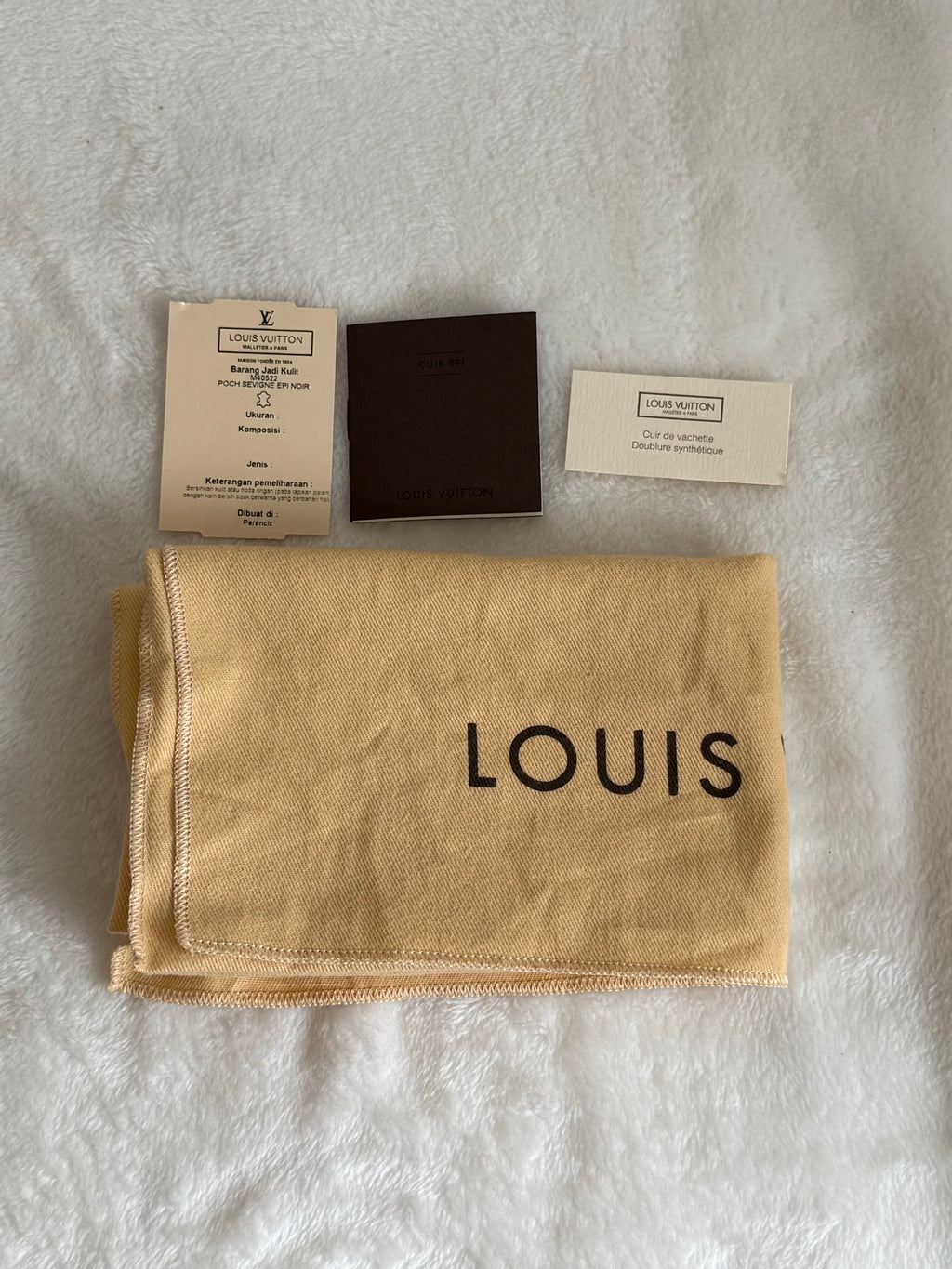Louis Vuitton Epi Leather Sévigné Clutch Bag