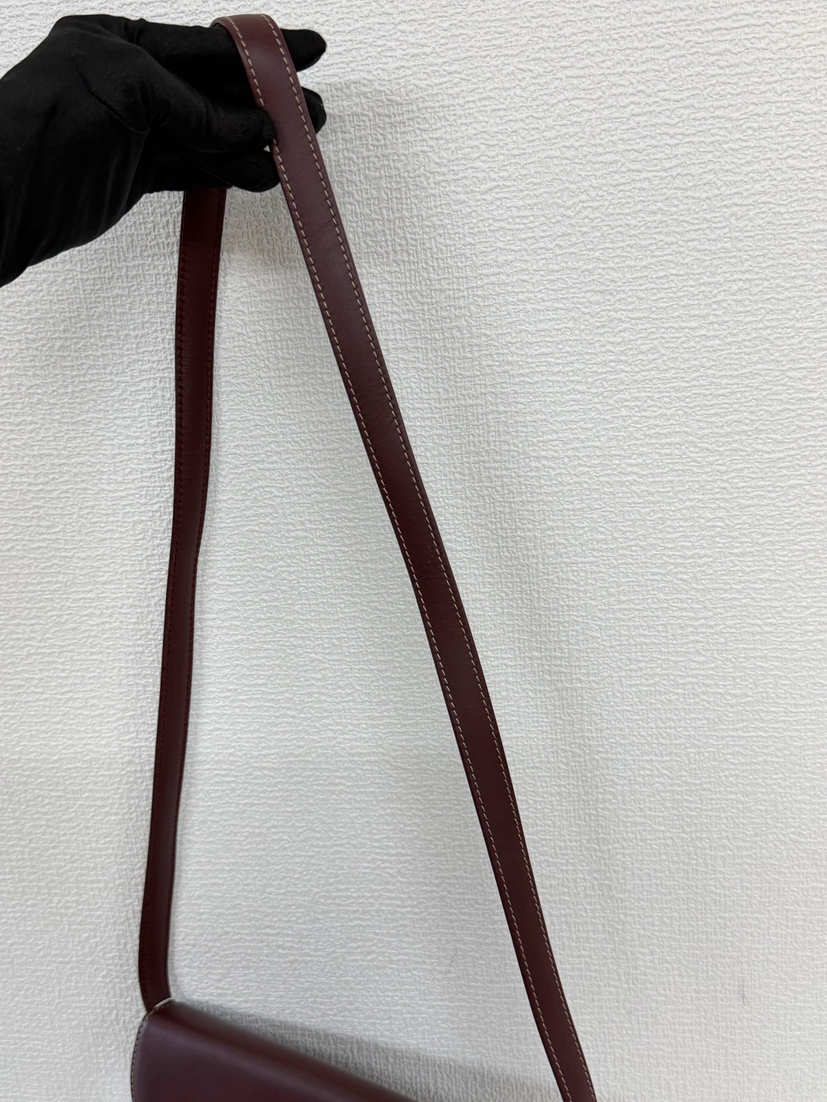 Must de Cartier Vintage Bordeaux Leather Shoulder Bag
