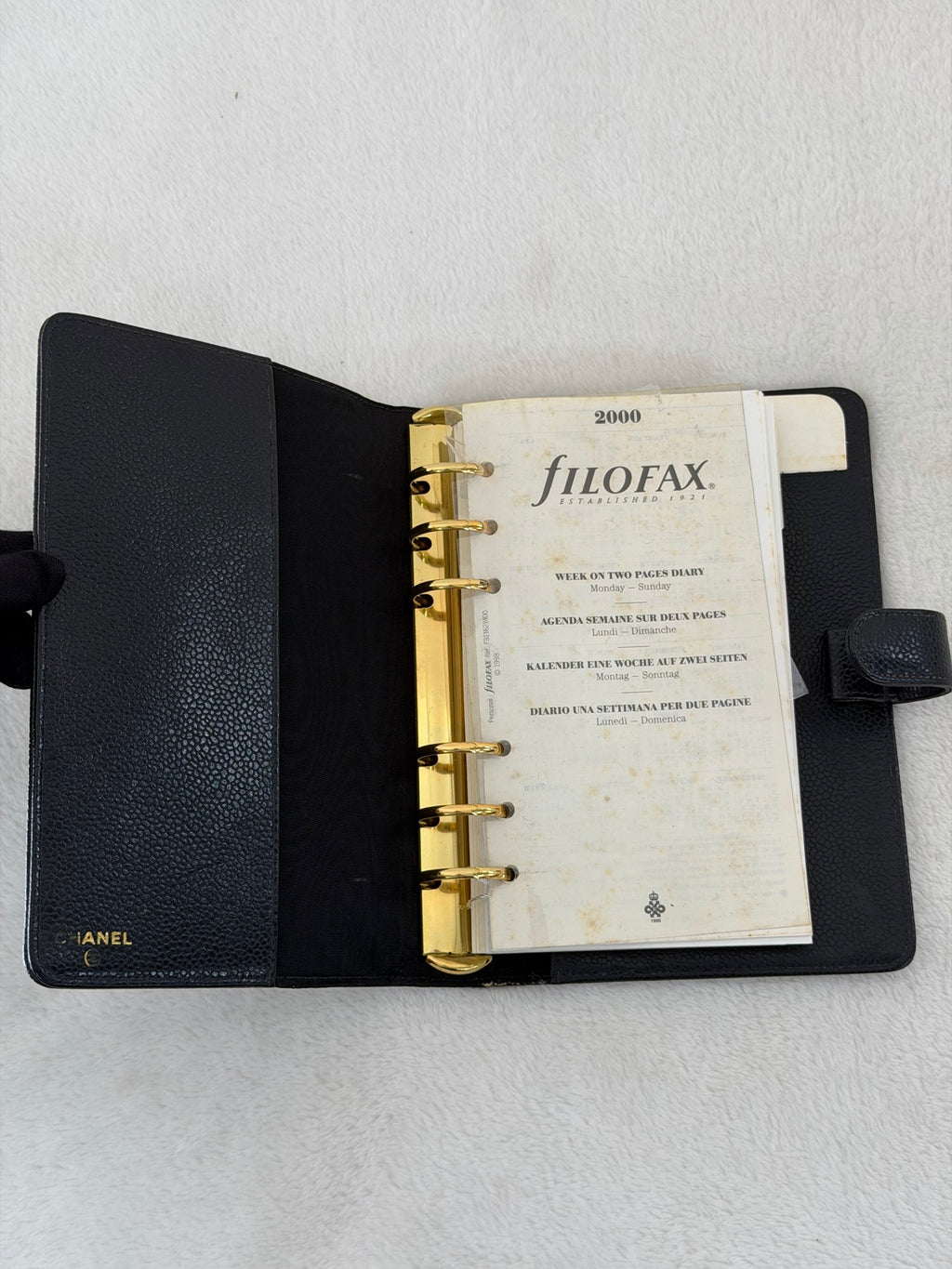 Chanel Classic Caviar Double C Notebook