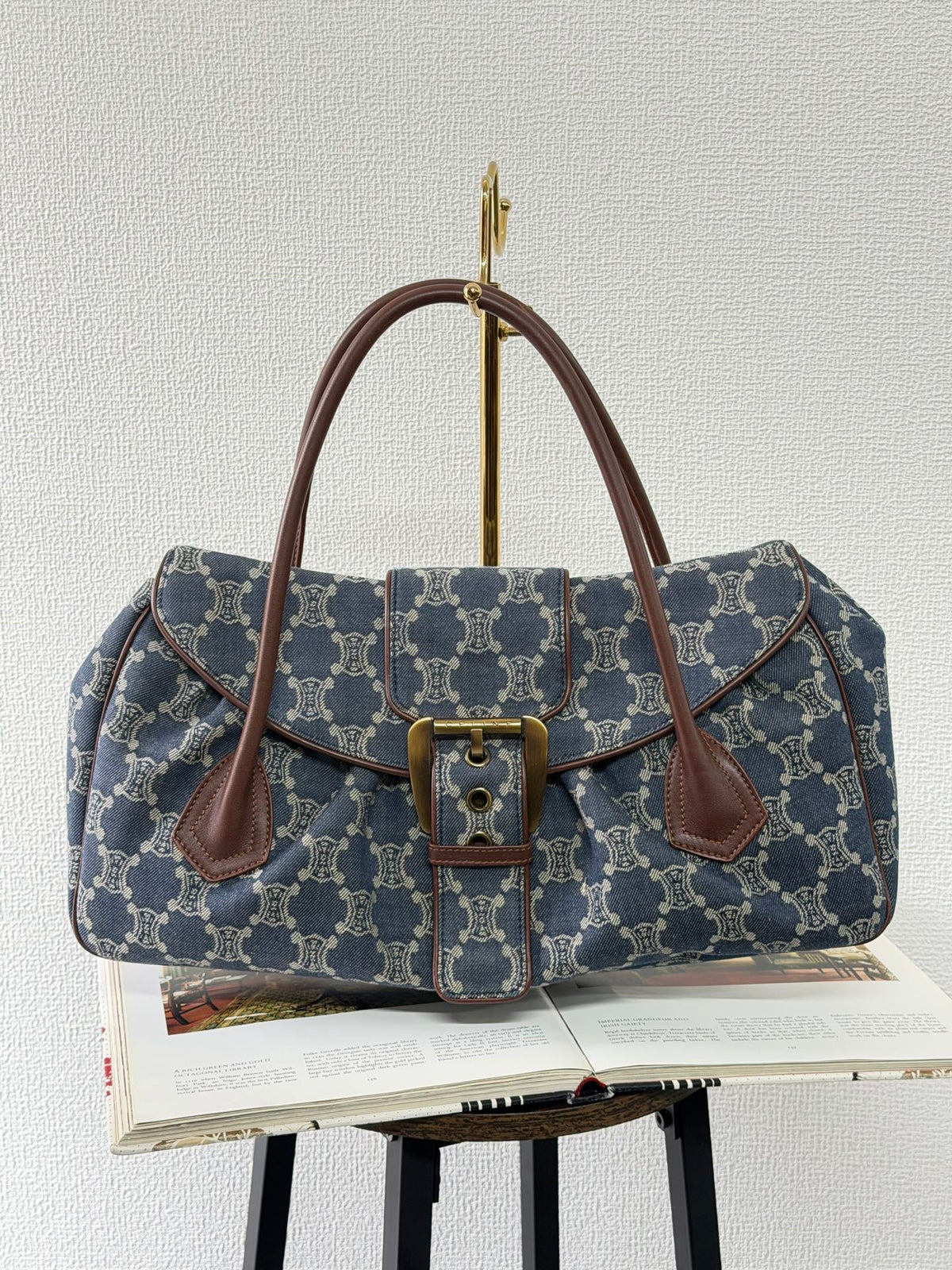 CELINE Macadam Denim  Handbag