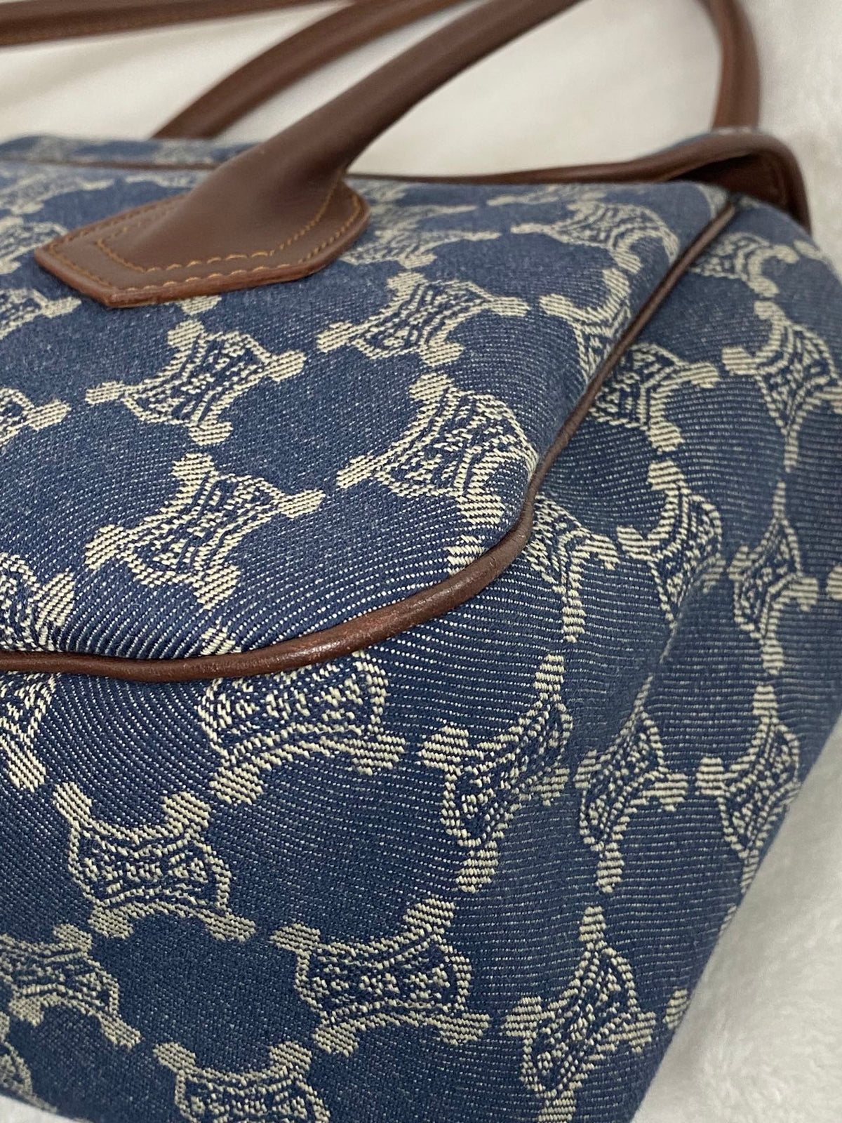 CELINE Macadam Denim  Handbag