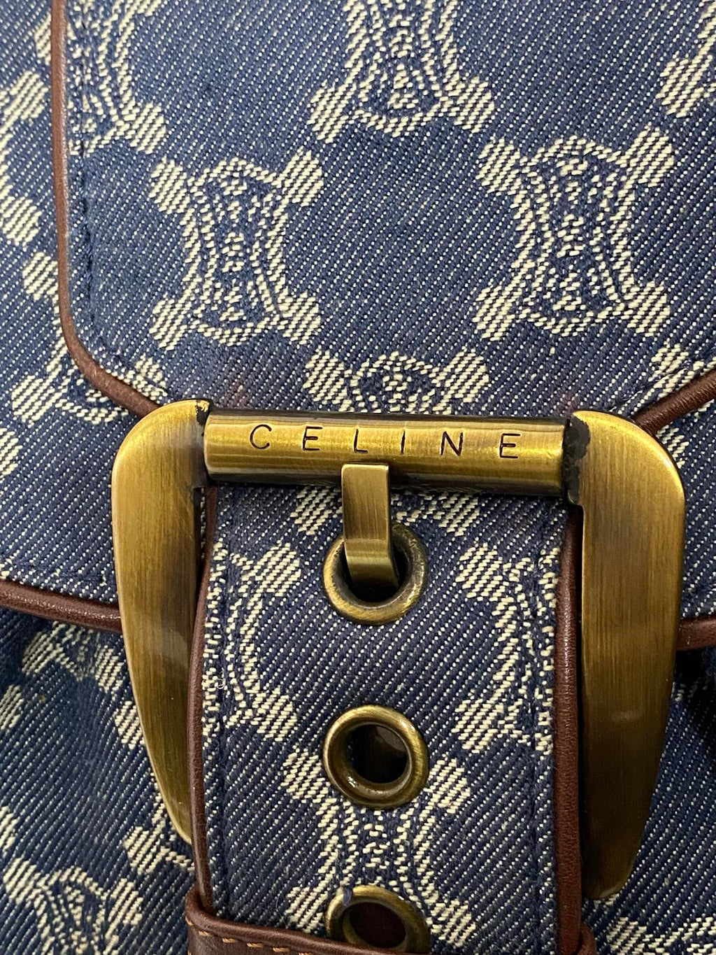 CELINE Macadam Denim  Handbag