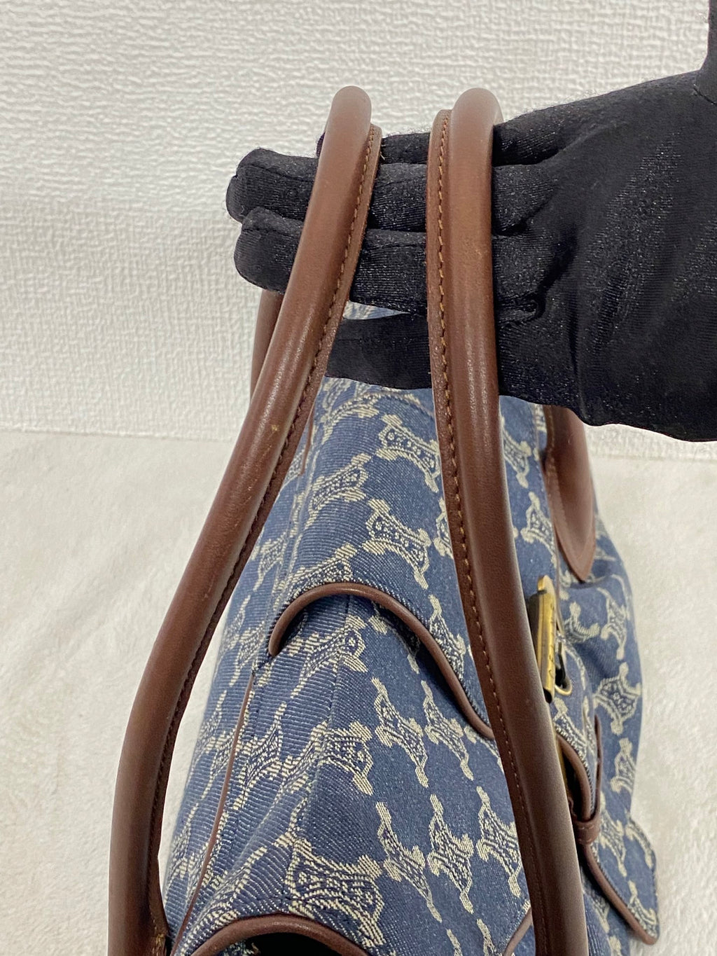 CELINE Macadam Denim  Handbag