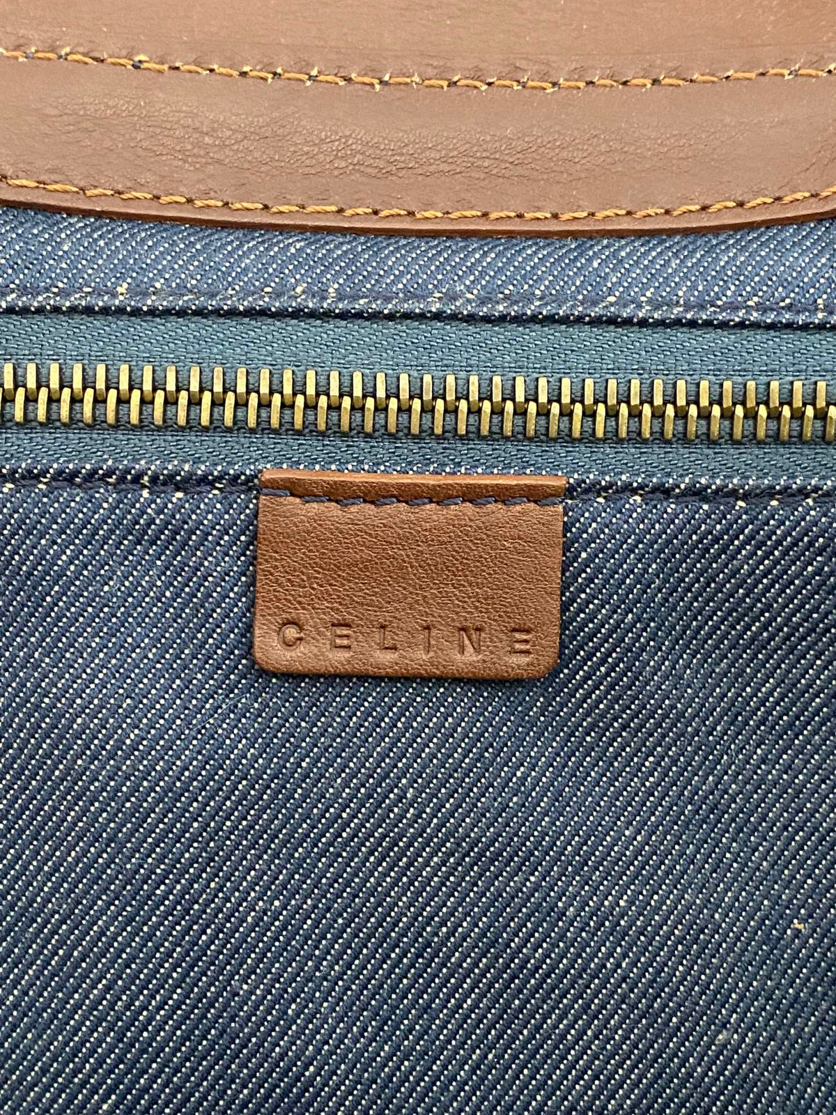 CELINE Macadam Denim  Handbag