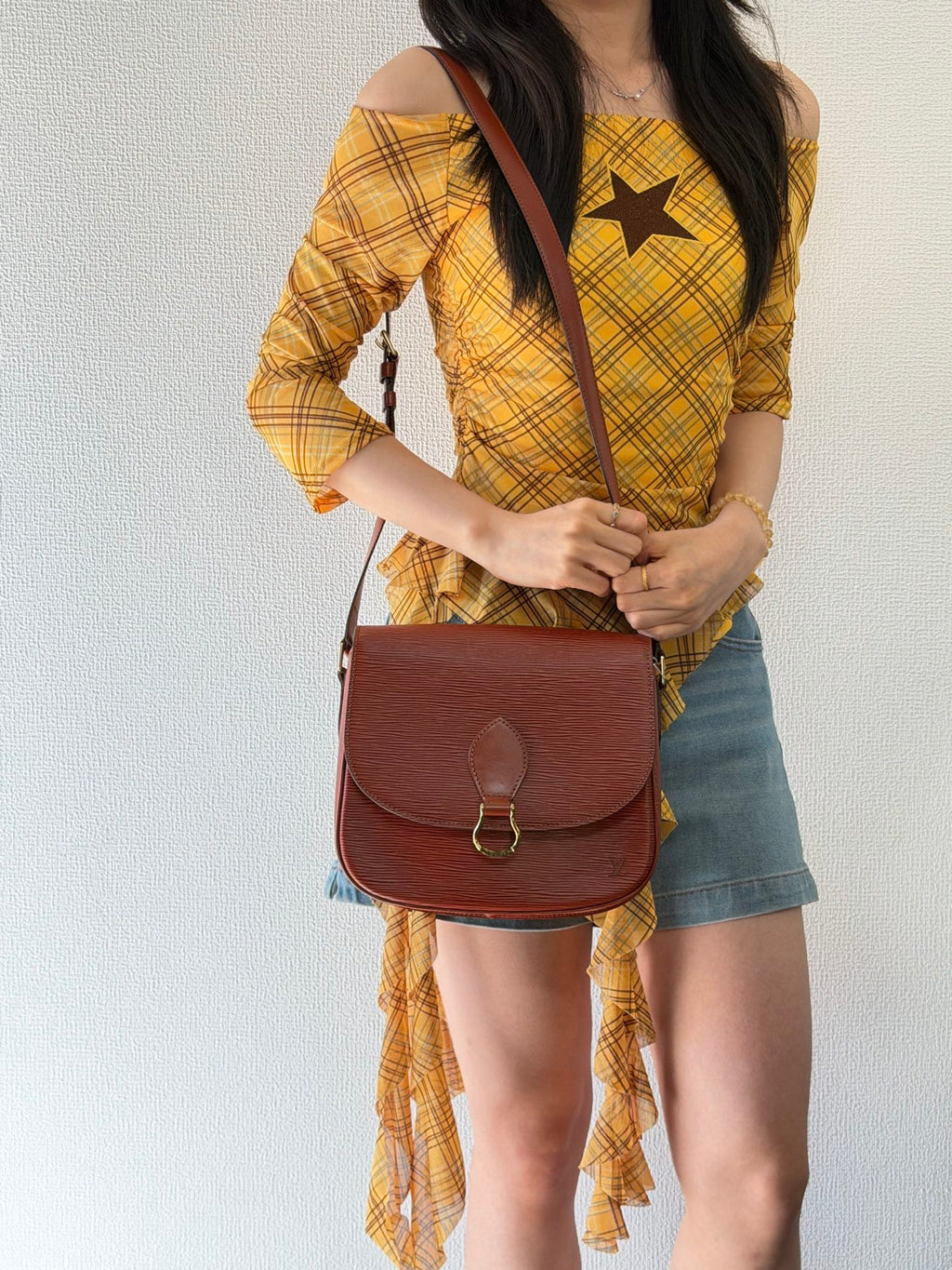 Louis Vuitton Epi Saint Cloud Shoulder Bag