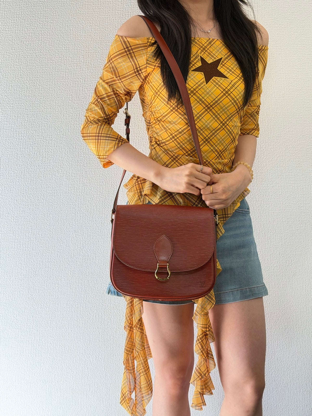 Louis Vuitton Epi Saint Cloud Shoulder Bag