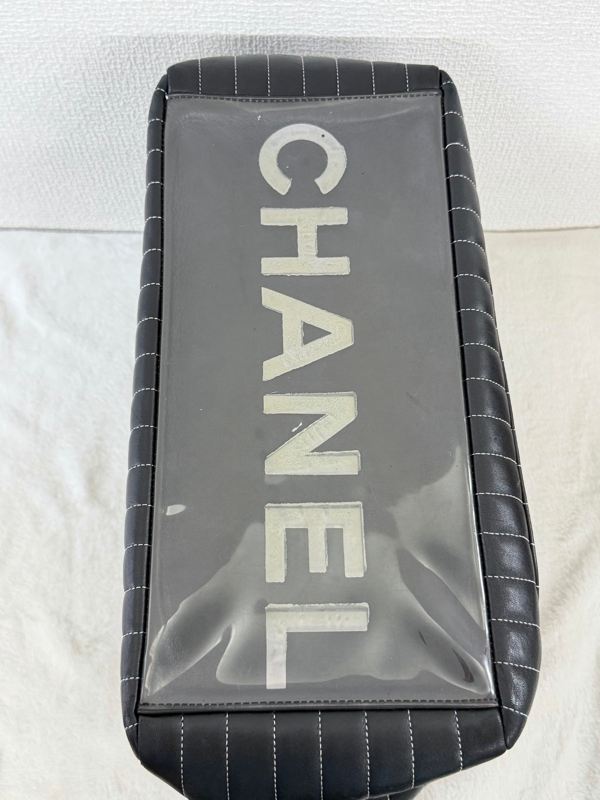 CHANEL Mademoiselle Vertical Stitch Chain Tote Bag
