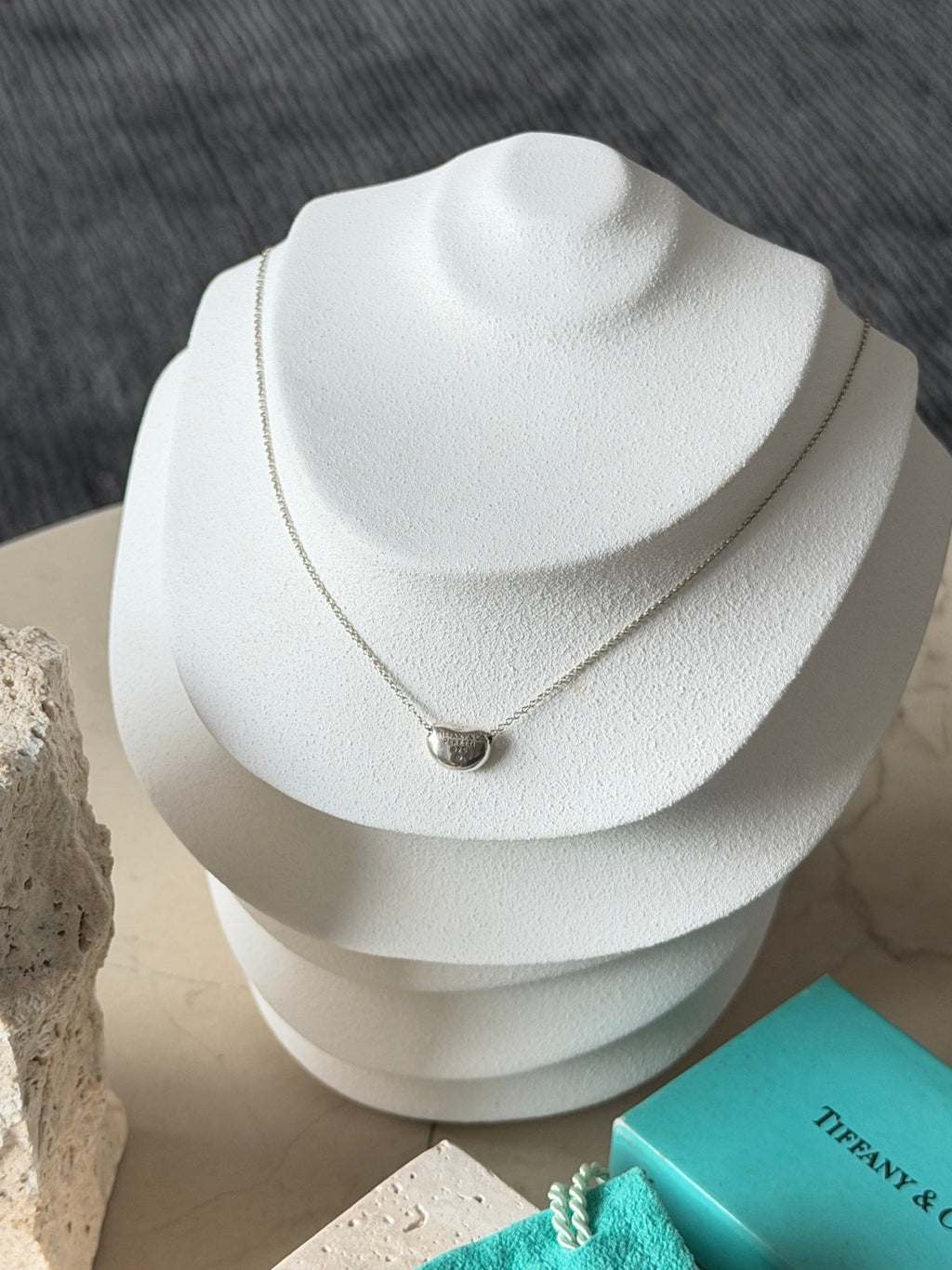 Tiffany & Co. Elsa Peretti Bean Pendant Necklace