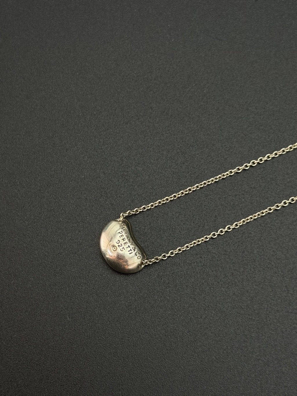 Tiffany & Co. Elsa Peretti Bean Pendant Necklace