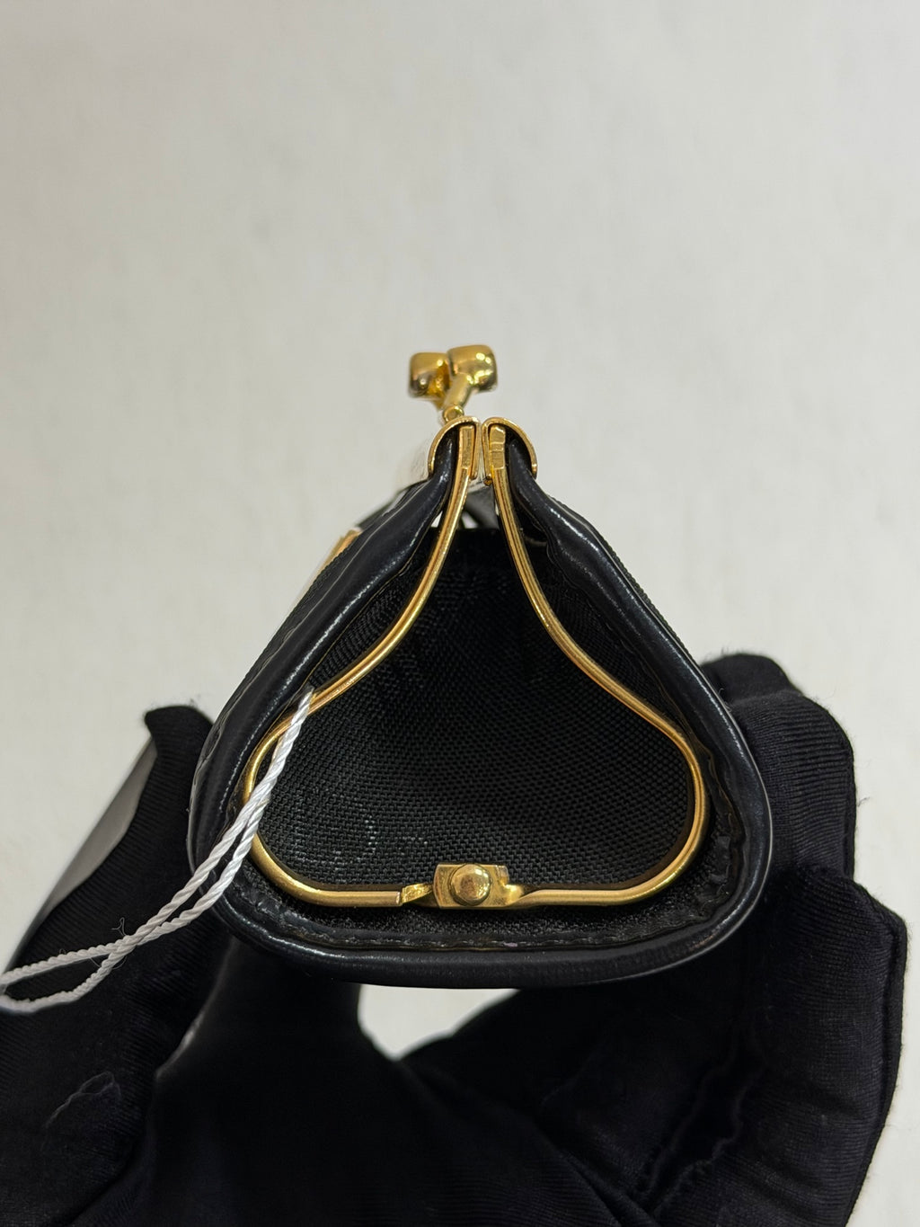 Christian Dior Vintage Trotter Jacquard Kiss Lock Coin Purse