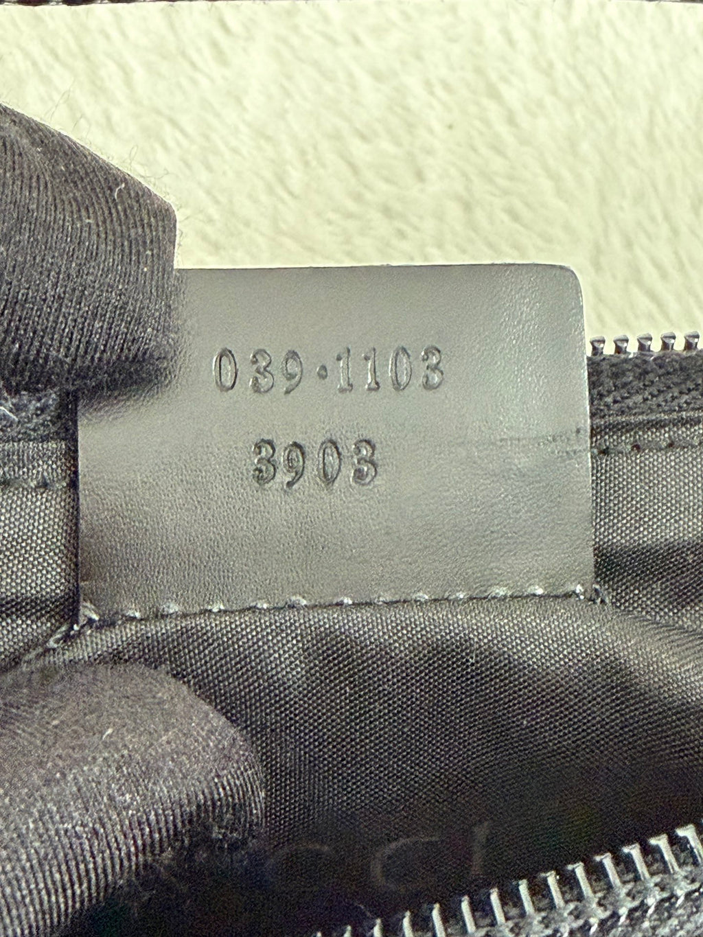 Gucci GG Canvas Metal Bar Pochette Bag