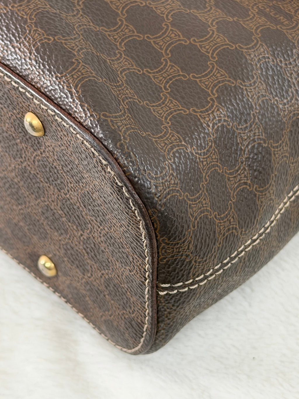 CELINE Vintage Macadam Shoulder Bag