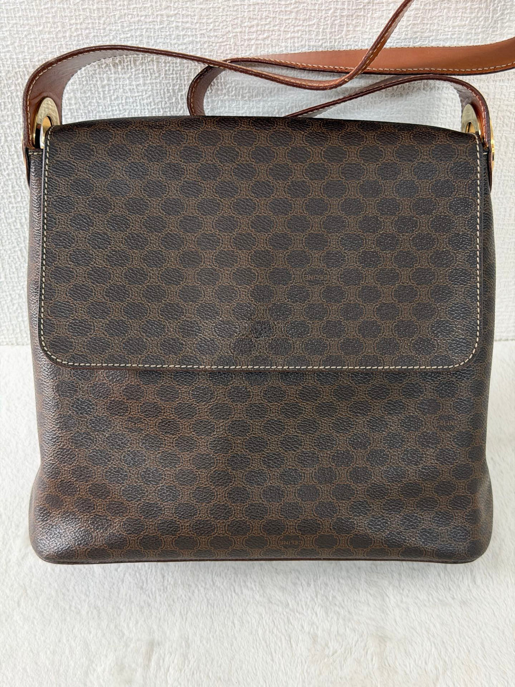 CELINE Vintage Macadam Shoulder Bag