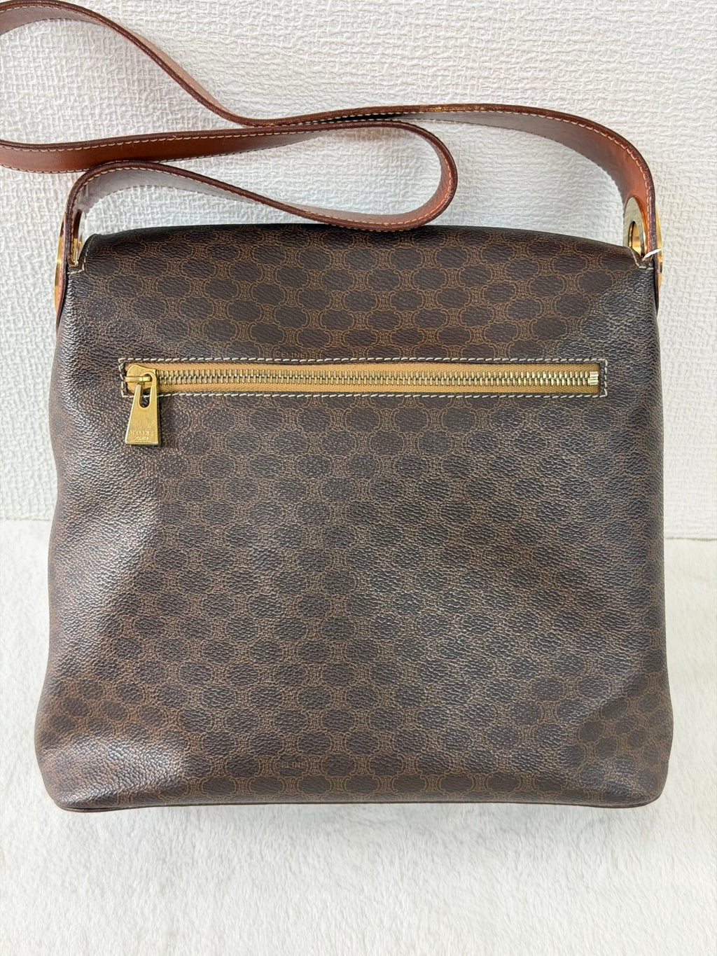 CELINE Vintage Macadam Shoulder Bag