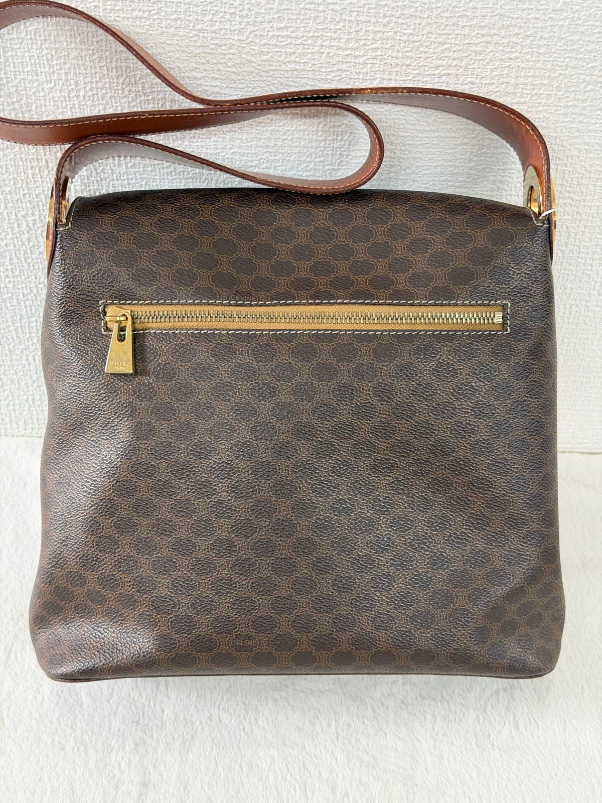 CELINE Vintage Macadam Shoulder Bag