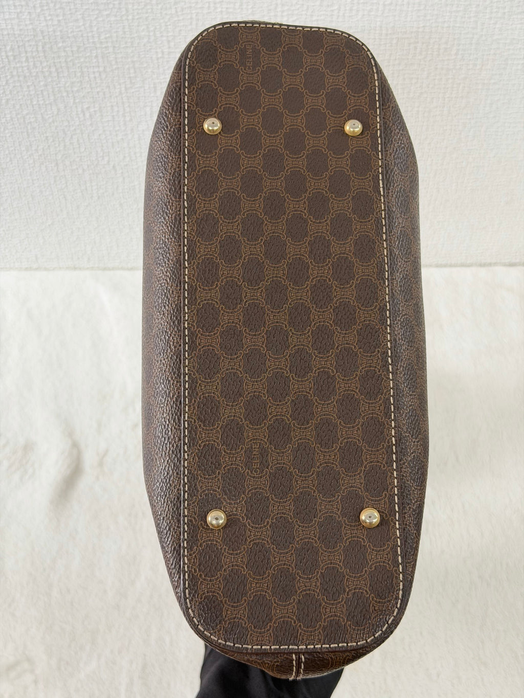 CELINE Vintage Macadam Shoulder Bag