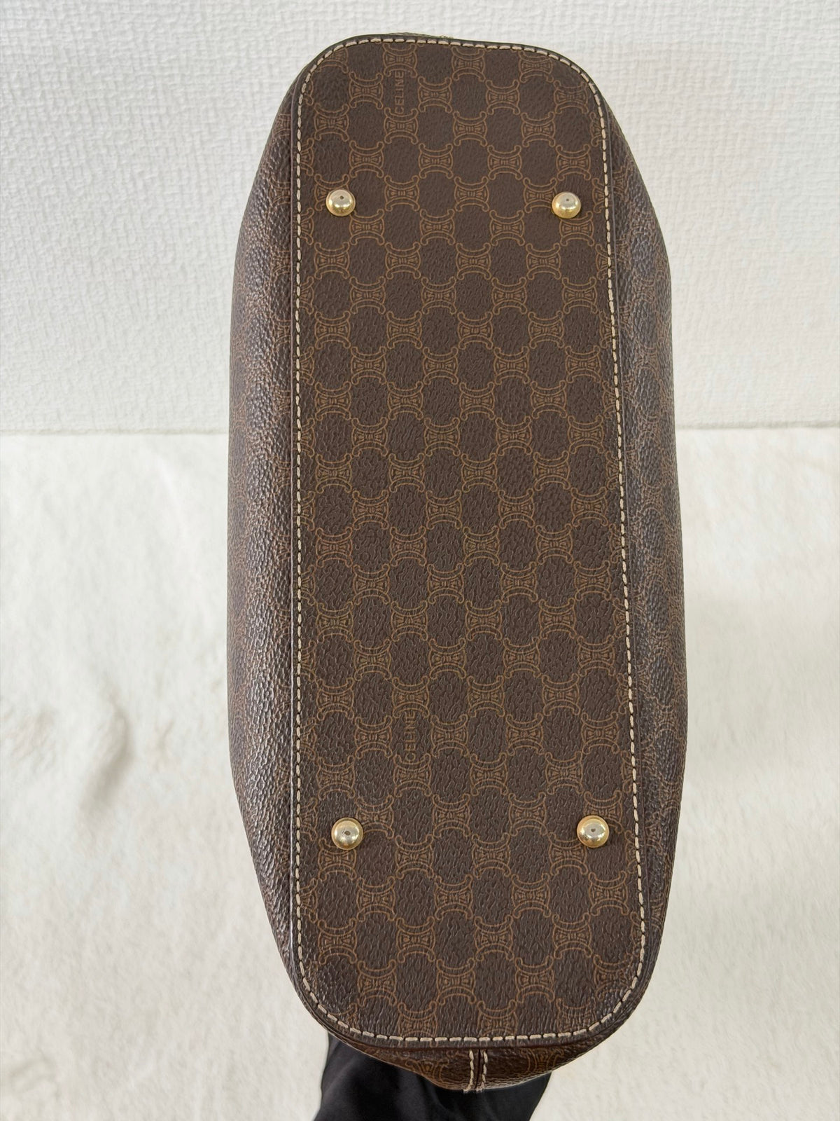 CELINE Vintage Macadam Shoulder Bag