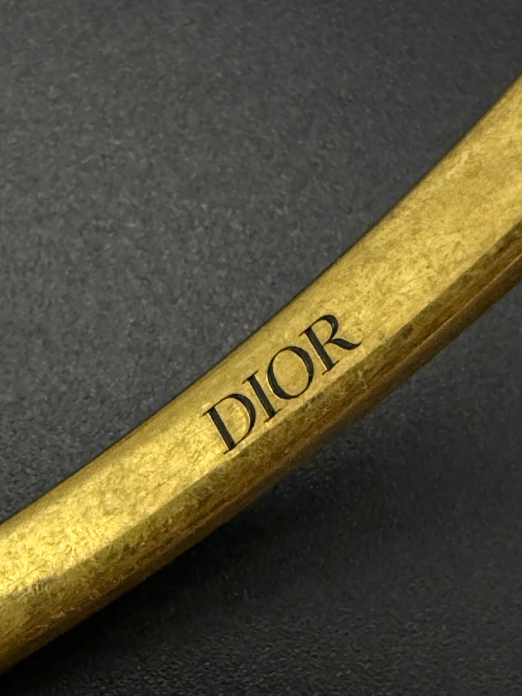 Dior J'Adior Antique Gold Finish Bangle Bracelet