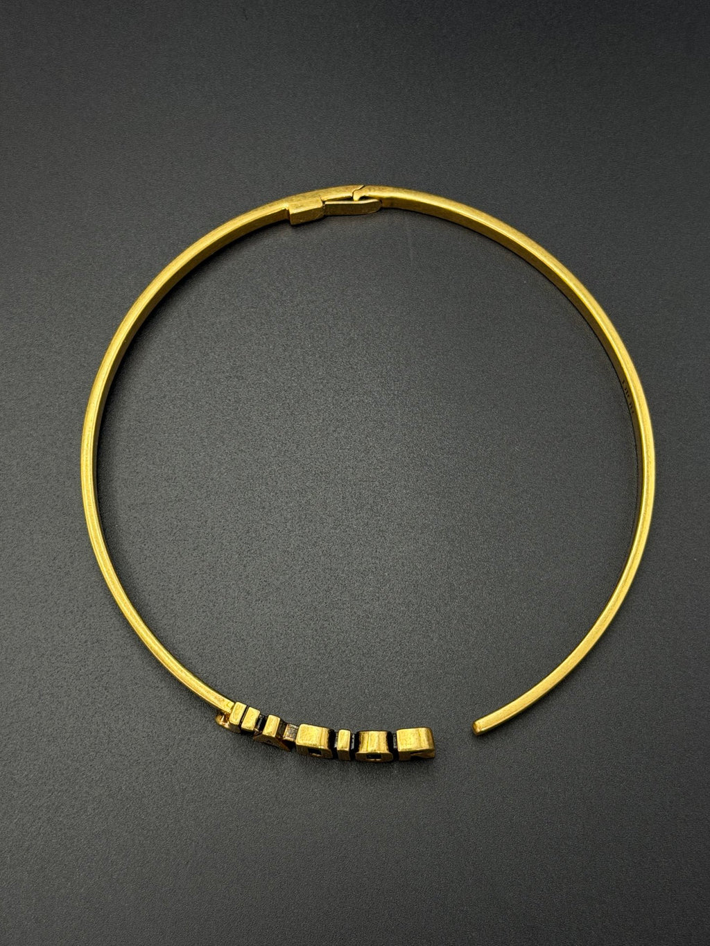 Dior J'Adior Antique Gold Finish Bangle Bracelet