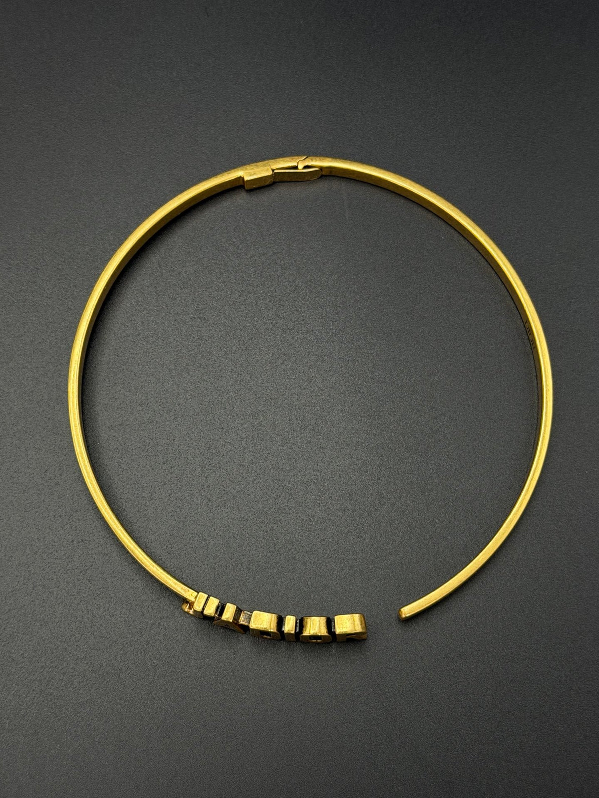 Dior J'Adior Antique Gold Finish Bangle Bracelet