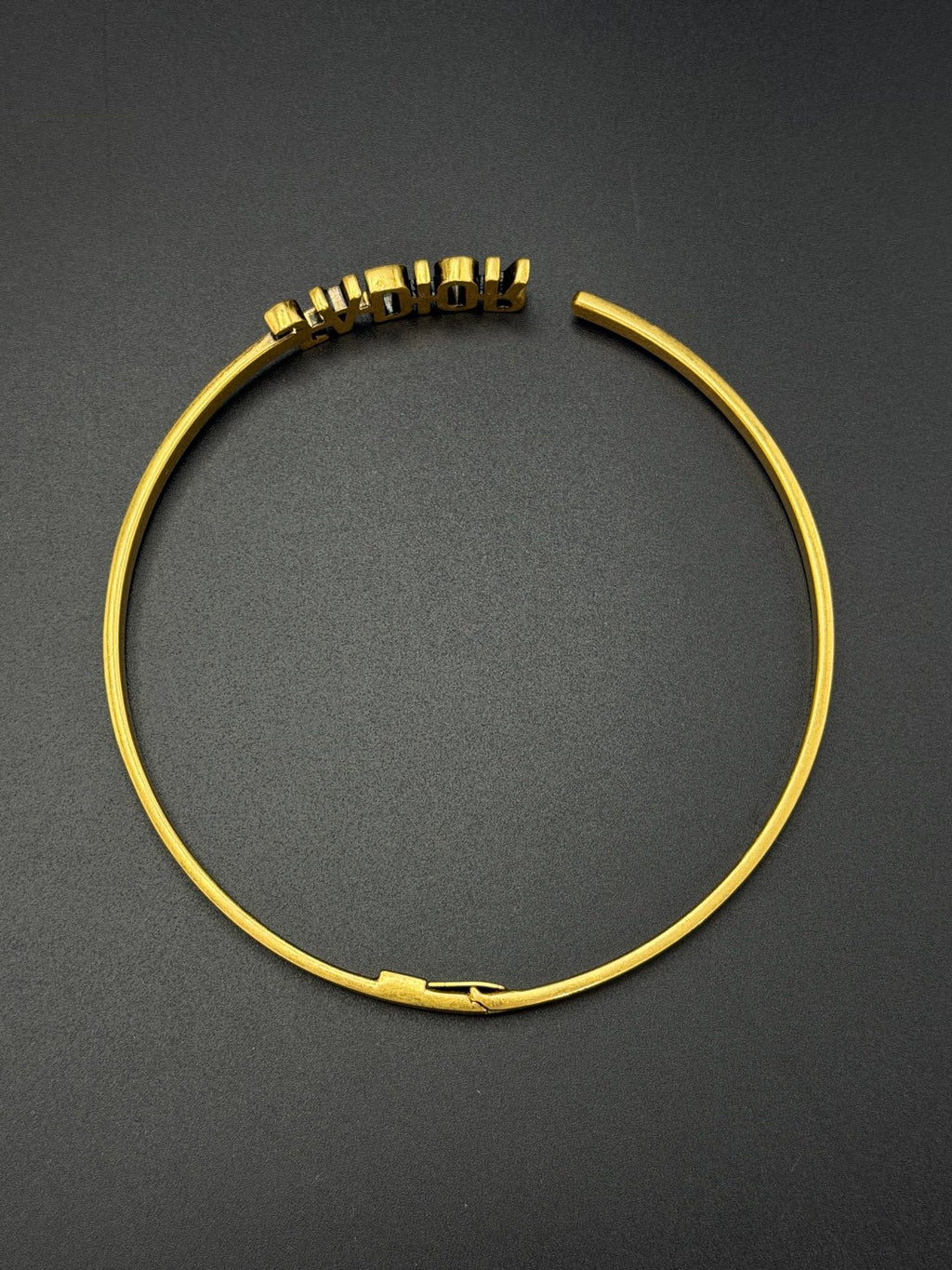 Dior J'Adior Antique Gold Finish Bangle Bracelet