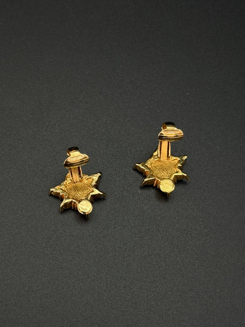 Christian Dior Vintage Criss-Cross Clip-On Crystals Earrings