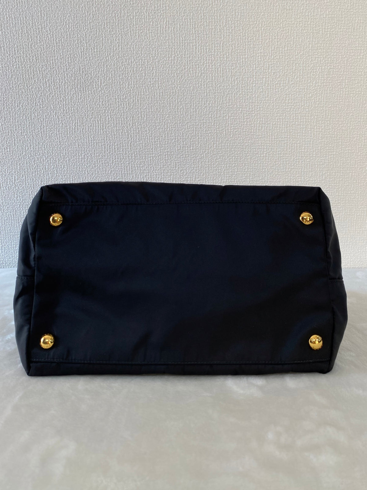 Prada Pocono Tessuto Nylon Ribbon Handbag Black