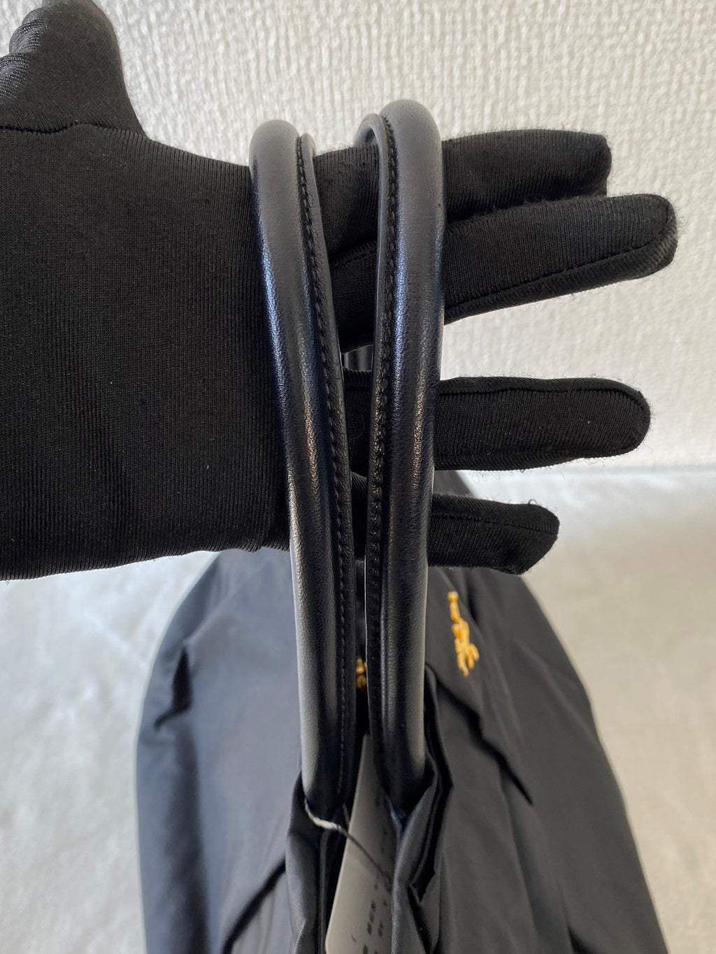 Prada Pocono Tessuto Nylon Ribbon Handbag Black