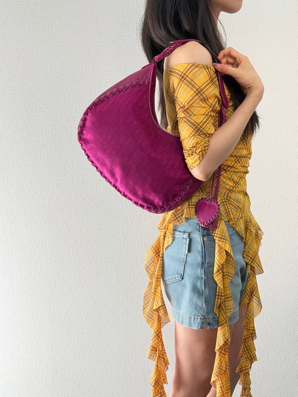 Christian Dior Oblique canvas ethnic hobo bag